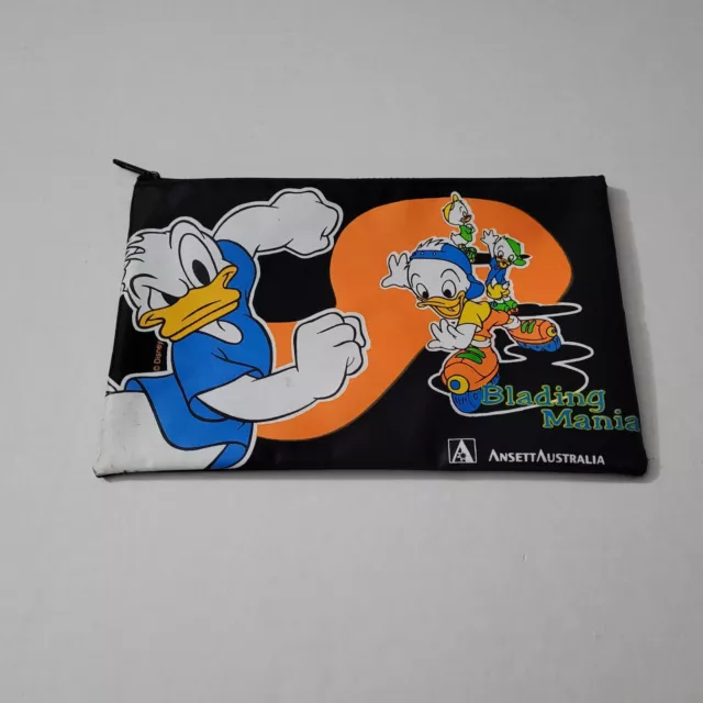 Pencil Case Rare Disney Blading Mania Ansett Australia Donald Duck