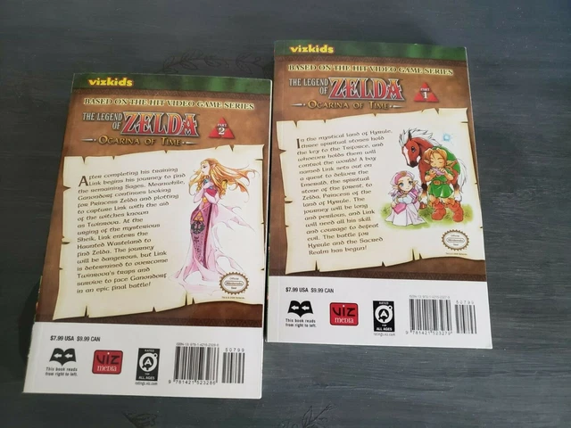 THE LEGEND OF Zelda Ocarina Of Time Books 1 & 2 Viz manga per bambini