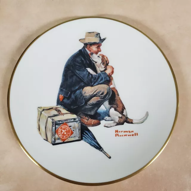 Norman Rockwell Collector Plate- Pals-The Danbury Mint, Fine China by Gorham Ex.