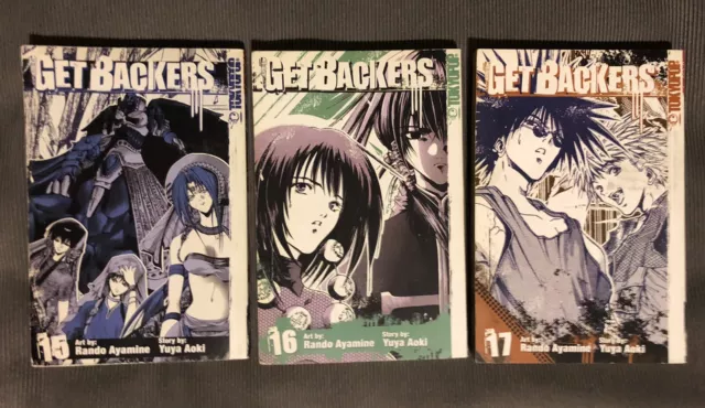 GET BACKERS Manga 1-11 Tokyo Pop Anime Yuya Aoki (Spine Marking: Last Name)