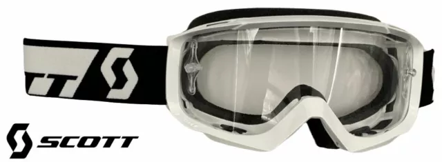 Masque Scott Split OTG noir  masque moto cross pour lunettes de vue