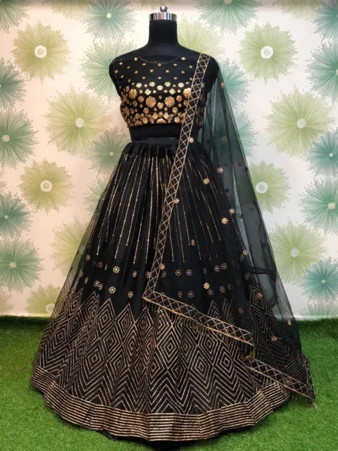 Indian Ethnic Wedding Wear Lengha Party Bridal Bollywood Lehenga Choli Designer