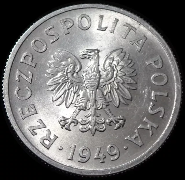 Poland 50 Groszy 1949 Aluminium Coin WCA 5156