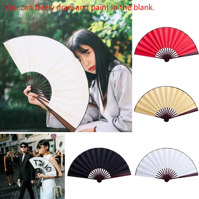 Paper Hand Fans Bamboo Chinese Style Folding Pocket Fan Wedding Party Favors