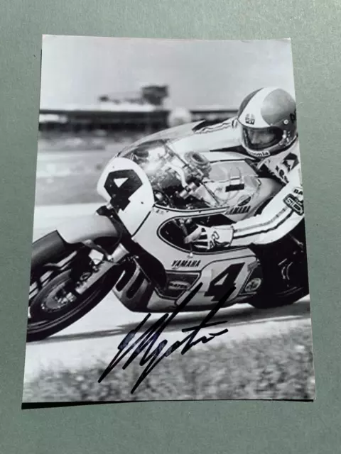 GIACOMO AGOSTINI 15x Motorrad-Weltmeister signed Foto 10x14 Autogramm