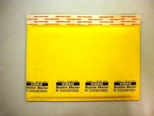 #DVD VHS 12 x 7,5 Bubble Lite Kraft Bubble Expéditeurs enveloppes #0, #1 100 à 2000