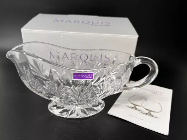 Waterford Marquis Canterbury Gravy Sauce Boat Crystal NEW NIB