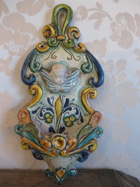 Bénitier en faience de Sciacca  Sicile