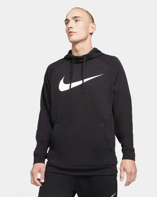 Nike Dry Graphic Hoodie Fleece - Felpa Con Cappuccio Nero - Taglia XXL Uomo
