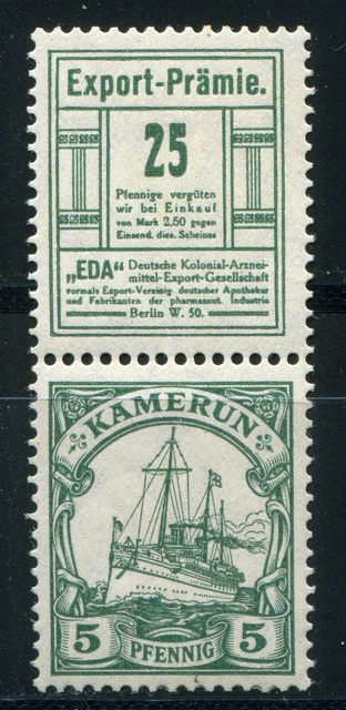 Kamerun seltener ZD S4 * in Prachterhaltung / Mi. 450 € 