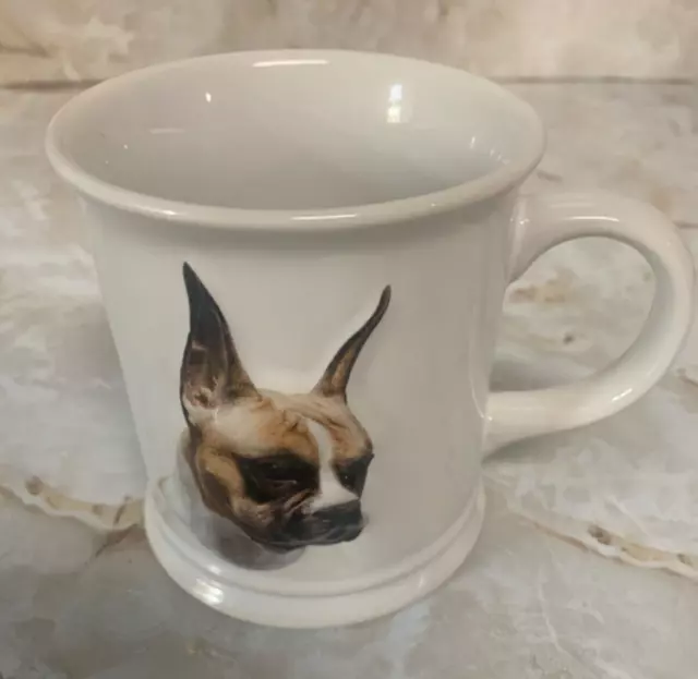 Vintage 1999 Xpres Boxer Dog  3D  Relief  Mug Best Friend Originals 4" Tall