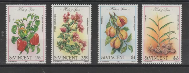 St Vincent 1985 Flora 4 V. Mnh Mf99787