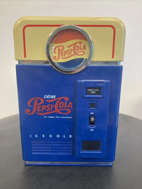VINTAGE PEPSICO 1998 AM FM Radio Soda Vending Machine Battery Powered ...
