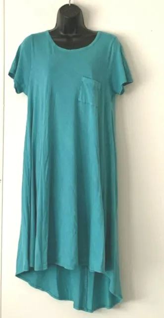 Lularoe Green Short Sleeve Dress, Ladies Size Small, Great Shape, 100% Cotton