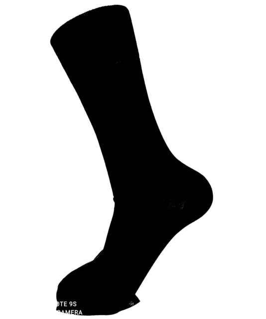 RS 100%Baumwolle-Socken "Schwarz" Gr. 39-46, mit Komfortbund, Handgekettelt