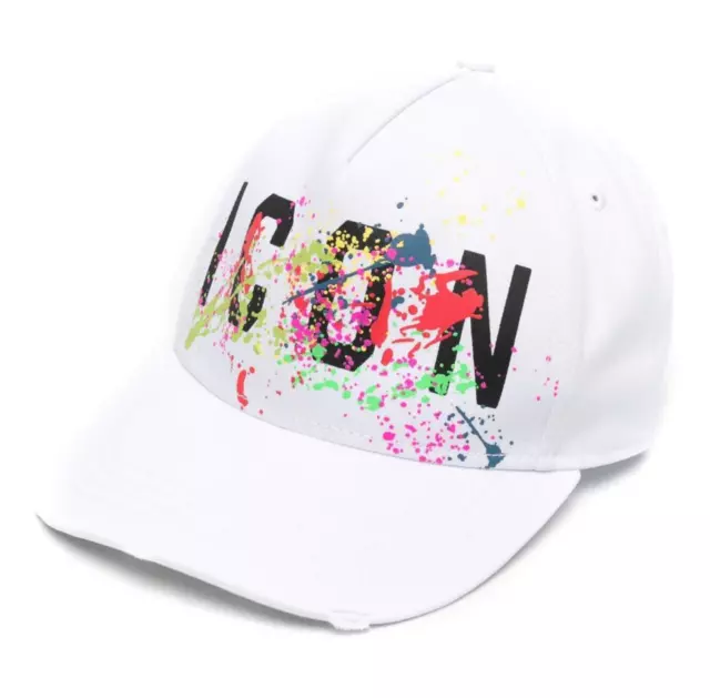 Dsquared2 Icon Splash Cap Baseballcap Paint-Splatter Kappe Basebalkappe Hat Hut 3