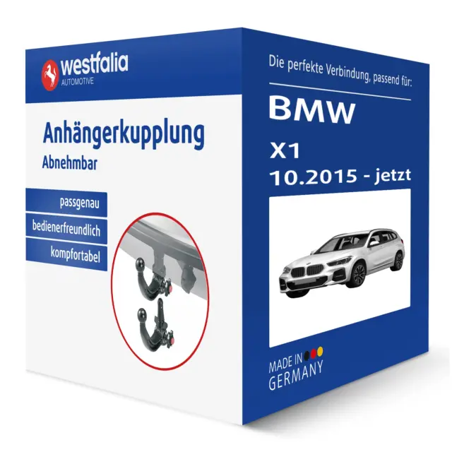 Westfalia Anhängerkupplung abnehmbar für BMW X1 Typ F48 AHK