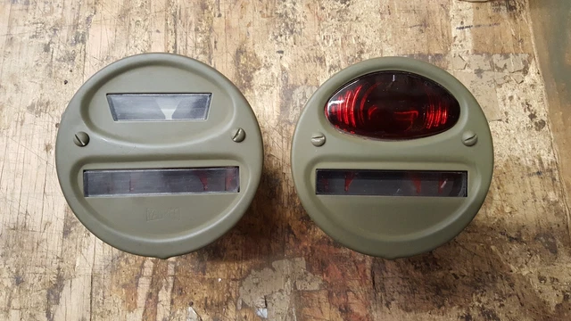 YANKEE WILLYS MB GPW Harley WLA Army Tail Light Blackout 6v Lamp 6 Volt yankee-willys-mb-gpw-harley-wla-army-tail-light-blackout-6v-lamp-6-volt