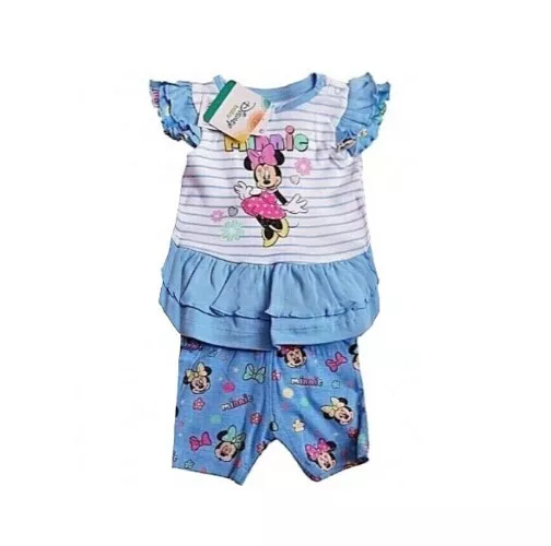 Ensemble T-shirt et legging bébé fille Minnie du 3 au 24 mois couleur  bleu neuf
