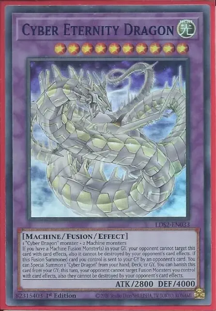 Yugioh - Cyber Eternity Dragon - Ultra Rare Holographic - 1st Edition Card