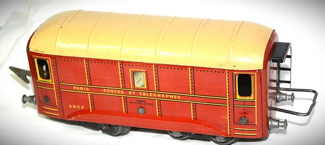 2 wagons jep (postal + voyageurs) échelle 0