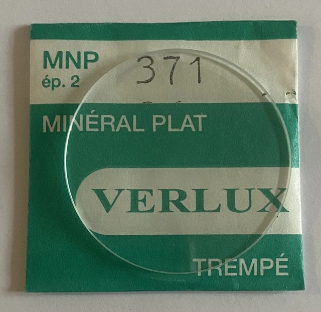 VERRE DE MONTRE PLAT DIAMÈTRE 32 mm VERLUX P MINEGLAS