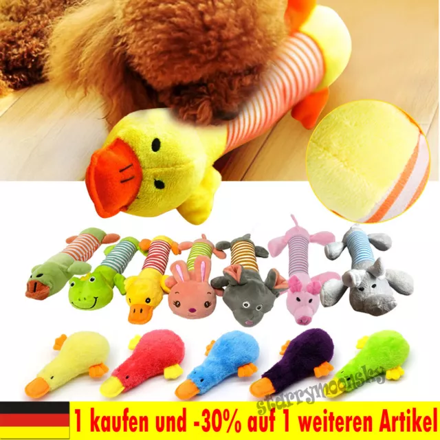 Hundespielzeug Quietscher Hund Spielzeug Plüsch Kauspielzeug Welpen Toy Kauen