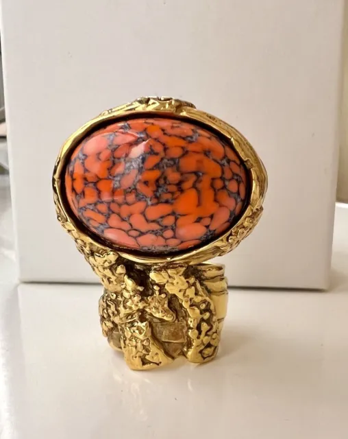 Yves Saint Laurent 'Arty' Ring Size 6