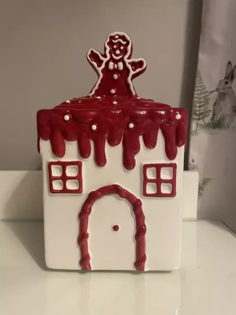 tk maxx Weihnachten gemütlich Lebkuchen Haus Kerze, Lebkuchen Mann auf Deckel, 26,oz