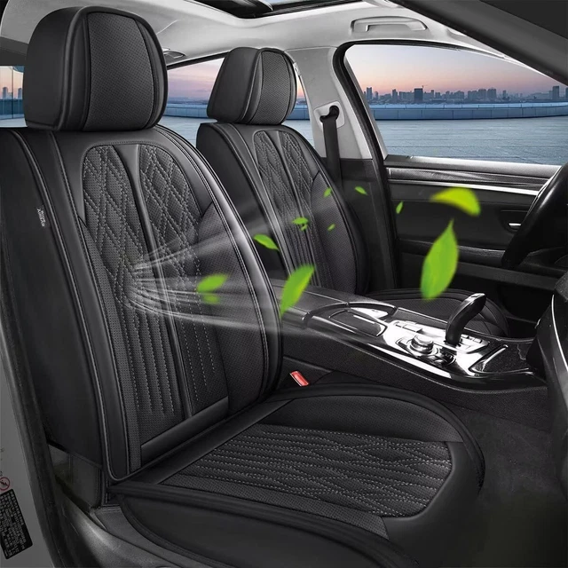 PU LEATHER FRONT Row Cushion Car 2 Seat Covers For Nissan Pathfinder