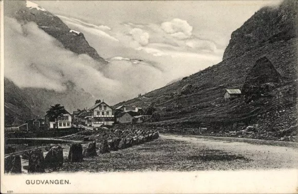 Ak Gudvangen Norwegen, Panorama - 4254904