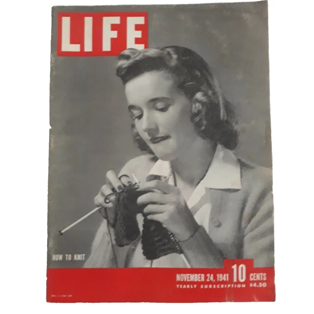 LIFE MAGAZINE NOVEMBER 24 1941 Hitler Mussolini B-19 Portland ME John ...