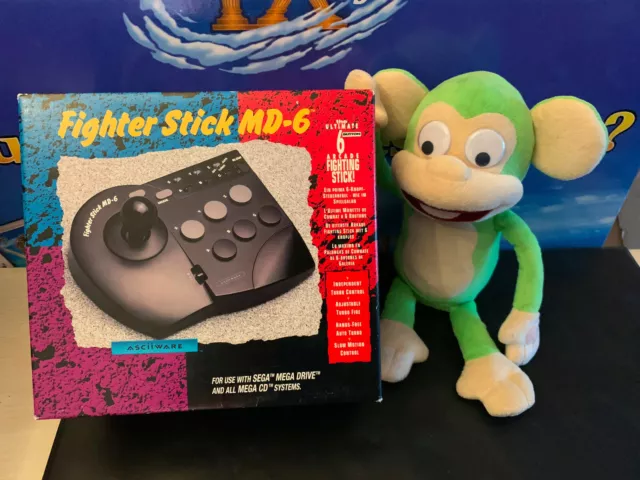 Fighter Stick Md-6 Pad Arcade Manette Sega Megadrive Mega Cd Pal Neuf New Sealed