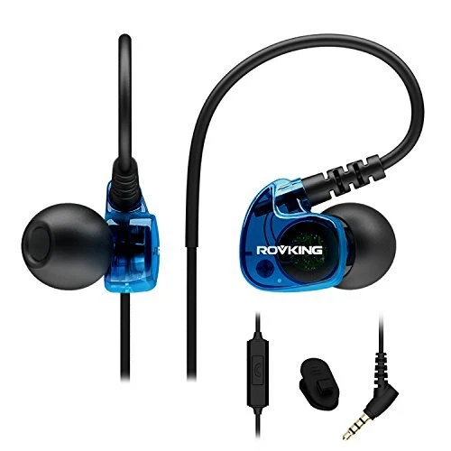 Sport Headphones Wired Sweatproof, Over Ear Earbuds for Running Gym W...