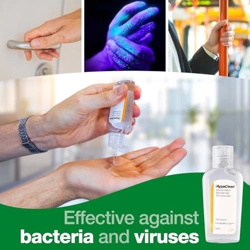 SAFETY FIRST AID Group HypaClean Antibacterial Alcohol Hand Gel 50ml ...