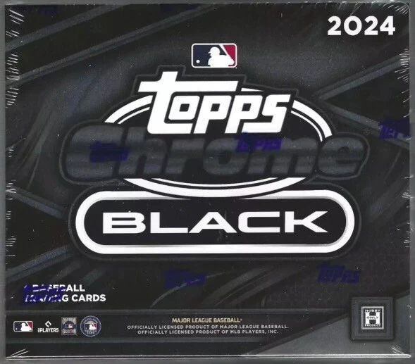 2024 TOPPS CHROME Black Baseball Factory Sealed Hobby Box Auto