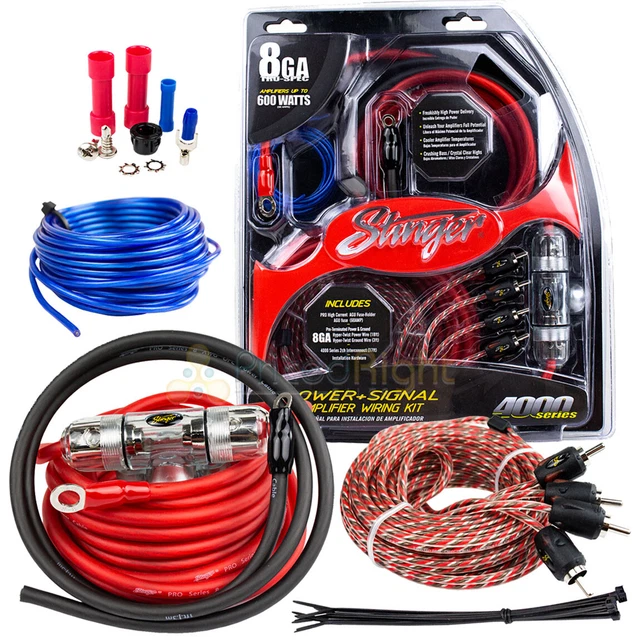 thumbnail image 2 of Stinger SS600XS 8 Gauge Complete Amplifier Wiring Kit – 17ft Power, 20ft Speaker, RCA Cables 2 of 5