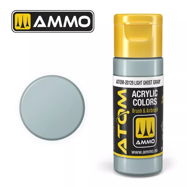 Ammo MIG ATOM-20129 - ATOM COLOR Light Ghost Gray 20ml - Neu