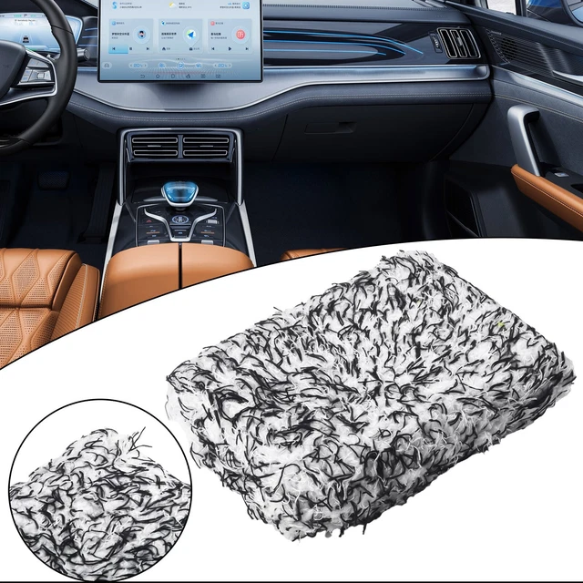 Spugna Per Auto X AUTOHAUX In Microfibra Grigia - 22x12x5 Cm, Doppio Lato Per Lavaggio E Sgrassaggio, Antigraffio