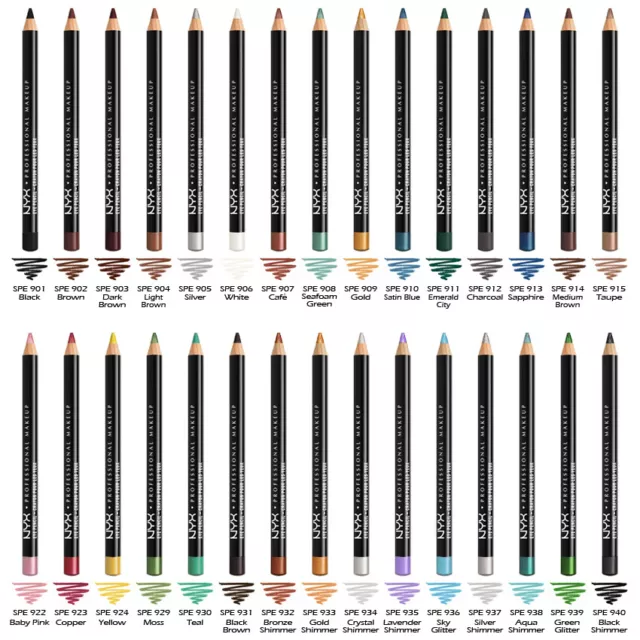 1 NYX Slim Eye Pencil / Eyeliner - SPE "Pick Your 1 Color"  *Joy's cosmetics*