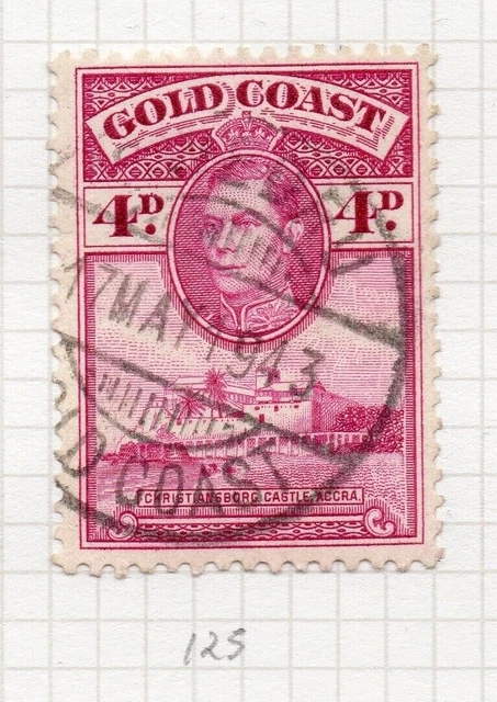 GOLD COAST 1938 GVI emissione anticipata fine usato 4d. NUOVO CON W ...