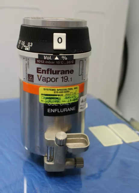 North American Drager Enflurane Vaporizer 19.1 Animal Anesthesia