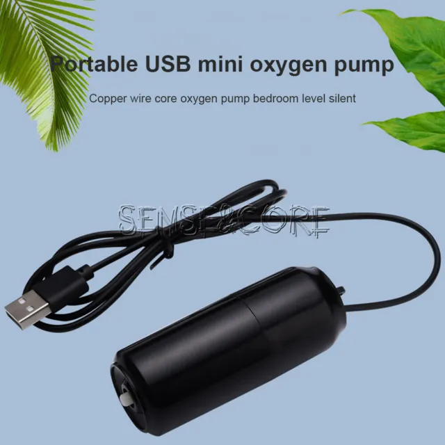 Mini Aquarium Oxygen Air Pump USB Silent Aeration Pump Fish Tank Oxygenator