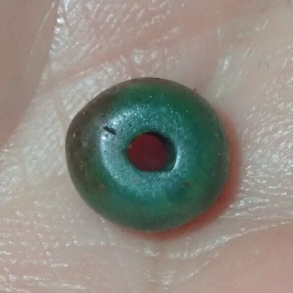 8mm Ancient Egyptian Amarna Glass bead, 3300+ Years Old, #4950