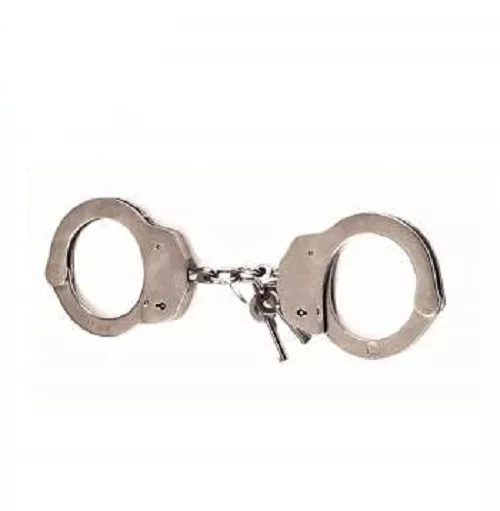 Rothco 10098 Police Issue Nickel Handcuffs Nickel Plated Heavy Gauge