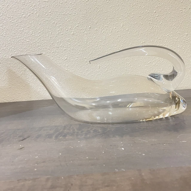 Decantador de vino tinto Riedel austriaco en forma de pato cristalino 30 oz excelente sin plomo