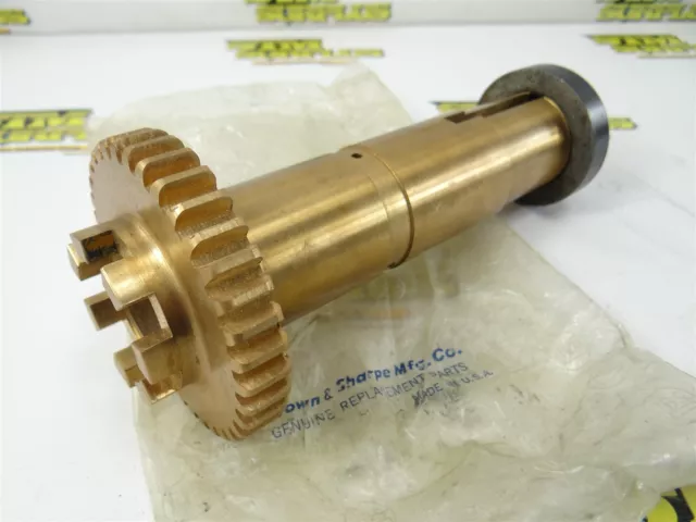 New Brown & Sharpe Geared Shaft 36 Tooth 8" Length