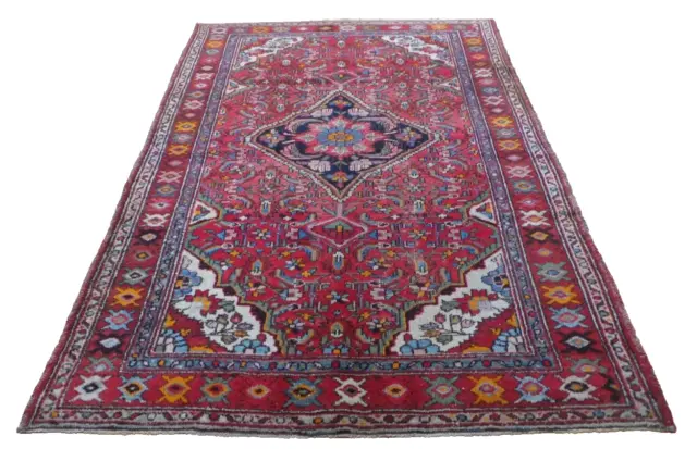 PERSAIN CARPET RUG HAND MADE Oriental Wool Vintage Traditional 6ft 5" x 4ft 4"