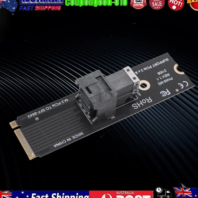 M.2 NVME To U.2 Converter Card Mkey PCIeX4 M.2 PCIe To SFF8643 (Horizontal)
