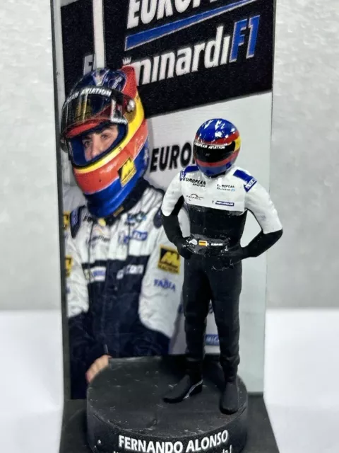 Abbildung 1/43 Fernando Alonso Minardi 2001 Formel-1-Debüt + Podium